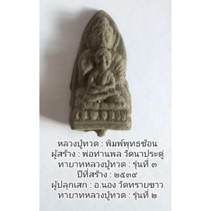 หลวงปู่ทวด ปี 2539 พิมพ์พุทธซ้อน เนื้อว่านเก่าปี 2497 กดมือโบราณ วัดนาประดู่ ปลุกเสกโดย พระอาจารย์นอง พุทธคุณคุ้มครองสูงสุด เมตตา และเสริมบารมี No. 61