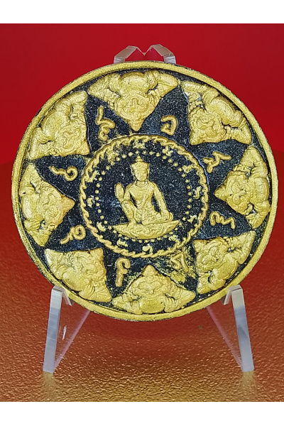 (5 cm. size) Jatukam Ramathep – Phra Phuttha Sihing “Power of the Nation (Song Nam 50)” Edition – Wat Phra Mahathat &amp; City Pillar Ceremony, Nakhon Si Thammarat (2007) – Protection &amp; Safety Blessing – No.151