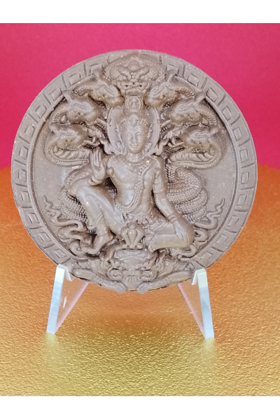 (5 cm. size) Jatukam Ramathep – “Thewa Bucha Maha Setthi (Debt Relief 50)” Edition – Wat Bang Bucha, Nakhon Si Thammarat – 26 August 2007 – Wealth, Finance &amp; Trade Blessing – No.152