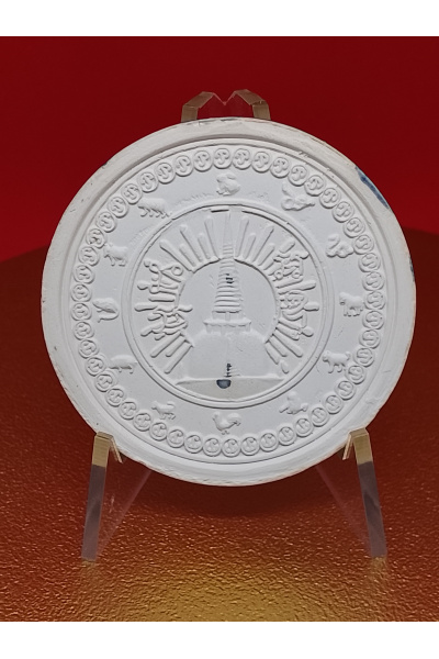 (5 cm. size) Jatukam Ramathep – “Baramee Jedi Maha That Muang Nakhon” Edition – Wat Phra Mahathat Woramahawihan, Nakhon Si Thammarat – 1 June 2007 – Power, Authority &amp; Success Blessing – No.155
