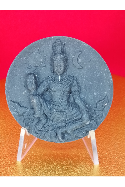 (5 cm. size) Sacred Jatukam Ramathep Amulet – “Love Father” Series, Wat Phra Borommathat, Nakhon Si Thammarat (9 Feb 2007) – Enhancing Power, Barami &amp; Success – No.163 (Box with Crack)