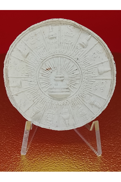 (3 cm. size) Sacred Jatukam Ramathep Amulet – “Honoring the Relic” Money Flow Edition – White Herbal Material – Wat Phra Mahathat (2007) No.167 – Wealth &amp; Fortune Charm