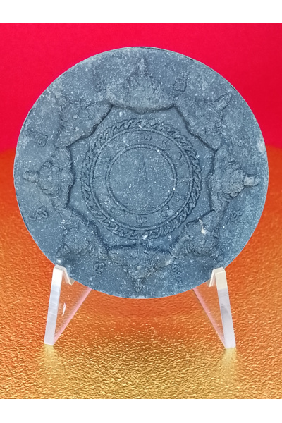 (5 cm. size) Sacred Jatukam Ramathep Amulet – “Love Father” Series, Wat Phra Borommathat, Nakhon Si Thammarat (9 Feb 2007) – Enhancing Power, Barami &amp; Success – No.163 (Box with Crack)
