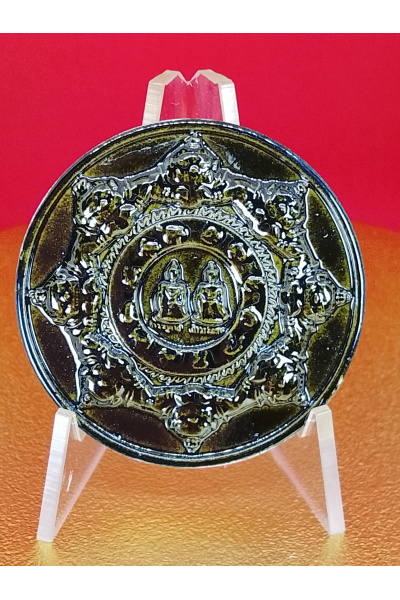 (4 cm. size) Jatukam Ramathep – “Bucha Khun Phra That: Money Flow Edition” – Wat Phra Mahathat Woramahawihan, Nakhon Si Thammarat – Wealth, Financial Luck &amp; Trade Prosperity – No.192